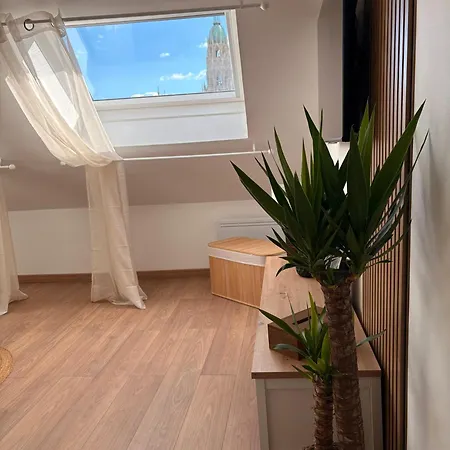 דירה Le Nid Dhistoire Avec Vue Sur La Cathedrale באיו